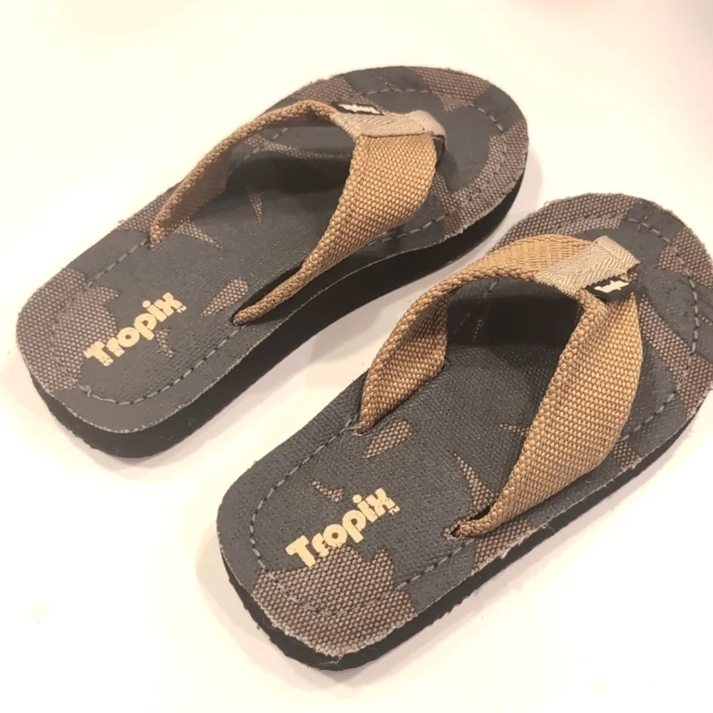 Army Green Tropix Canvas Sandals Size 1